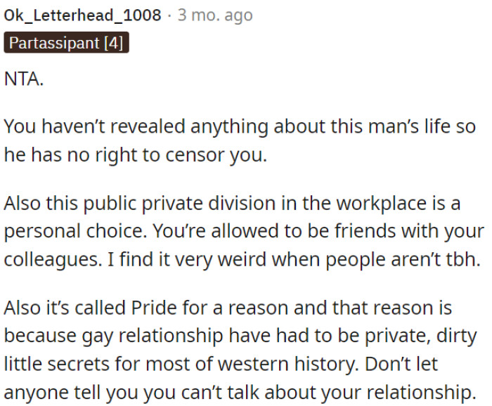 OP is not the one at fault here.