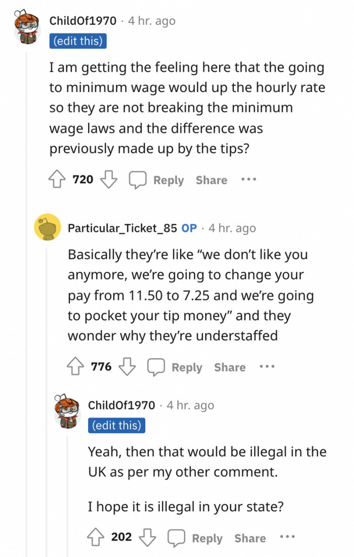 In the notification, the employer reminded the girlfriend of the OP that she needed to submit her resignation two weeks prior to the departure date.