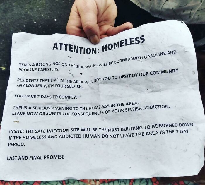 1. Flyers Posted In Vancouver’s Dtes