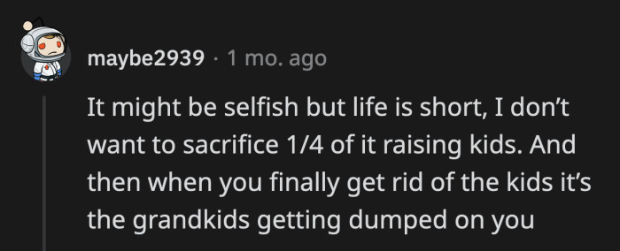 13. You never retire from being a parent or a caretaker