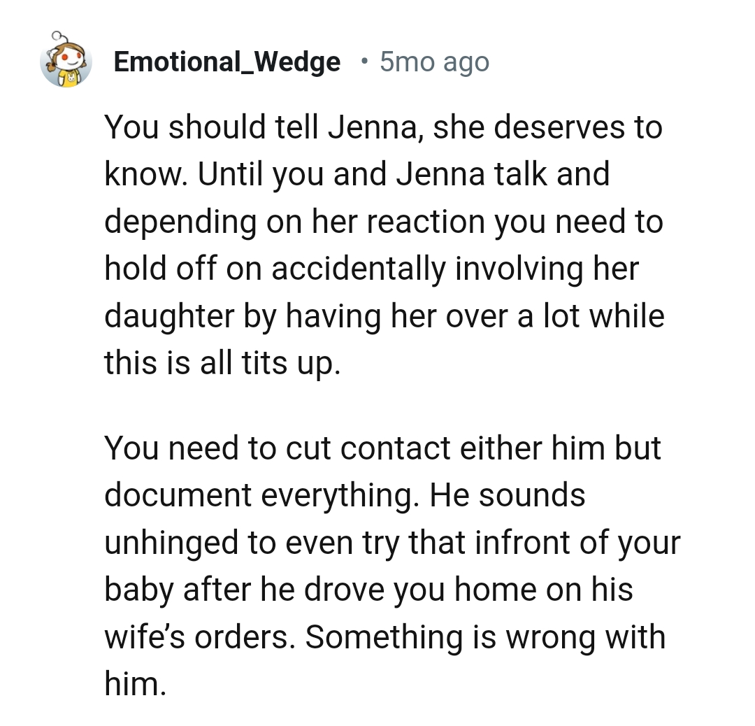 The OP needs to cut contact with them and document everything