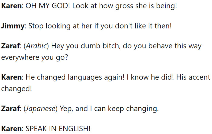 Karen lost it completely