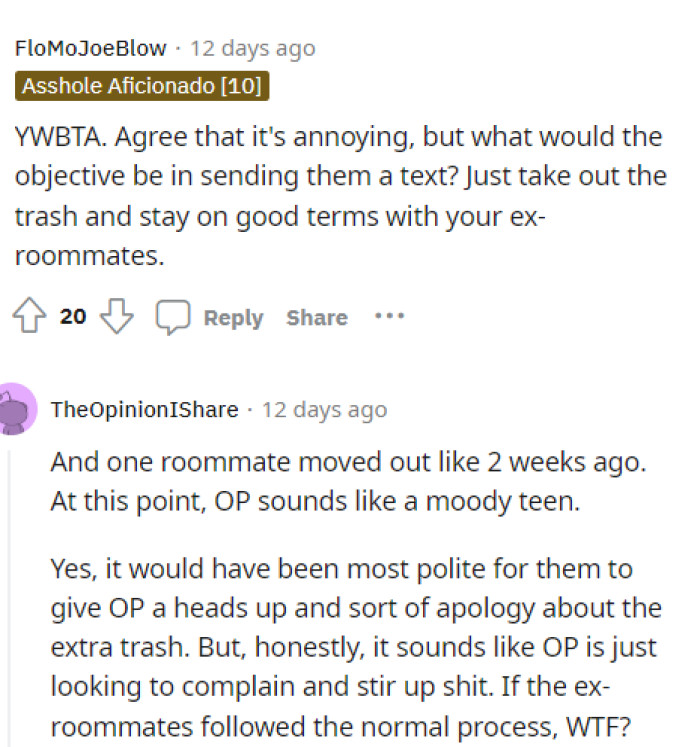 People Agree with Them That It Is Annoying, but Realistically There's Not Much That Can Be Done About It, and the Text Won't Really Help.