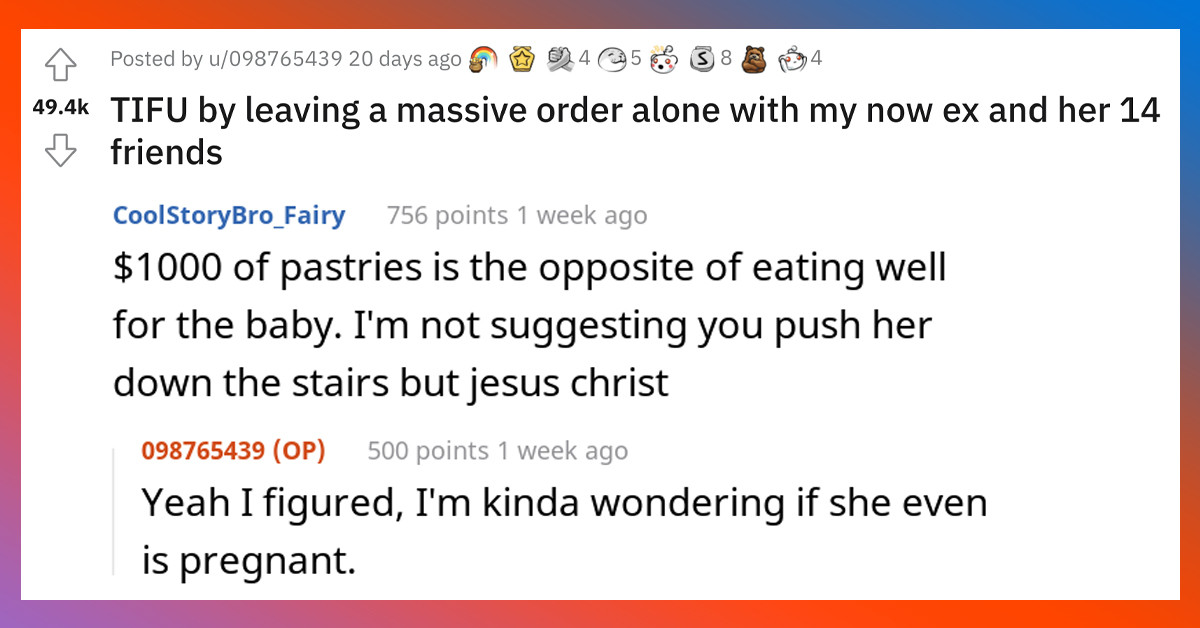 Baker Spends Weeks Making $1K Worth Of Pastries Only To Find Out Later His GF And 14 Of Her Friends Ate It All