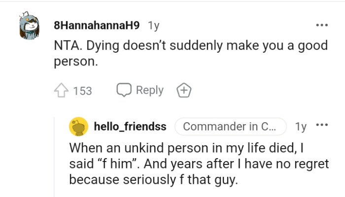 Dying Does Not Make You a Good Person
