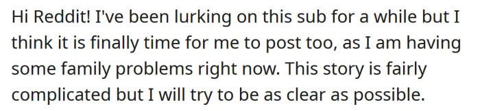 She said the story was