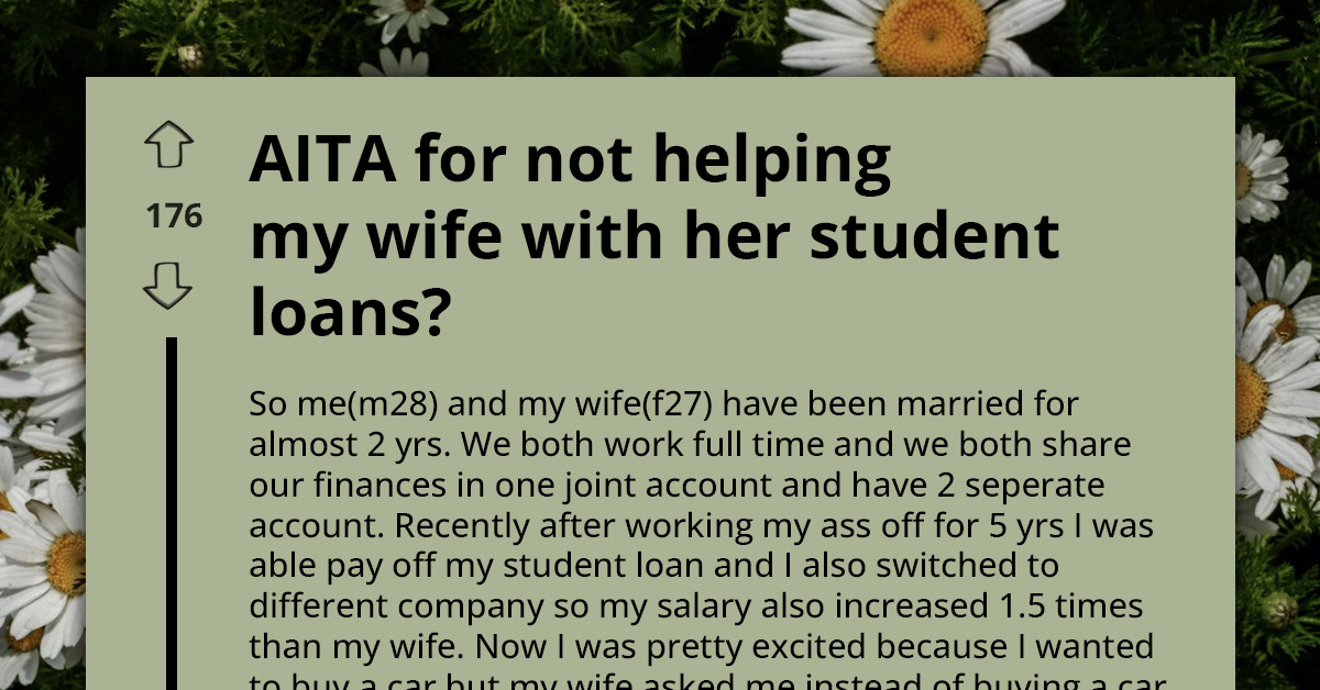 Tension Rises After Wife Asks Husband To Delay Car Dream And Pay Her Student Loan Instead