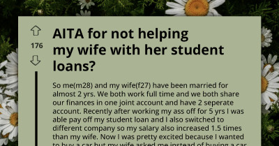 Tension Rises After Wife Asks Husband To Delay Car Dream And Pay Her Student Loan Instead