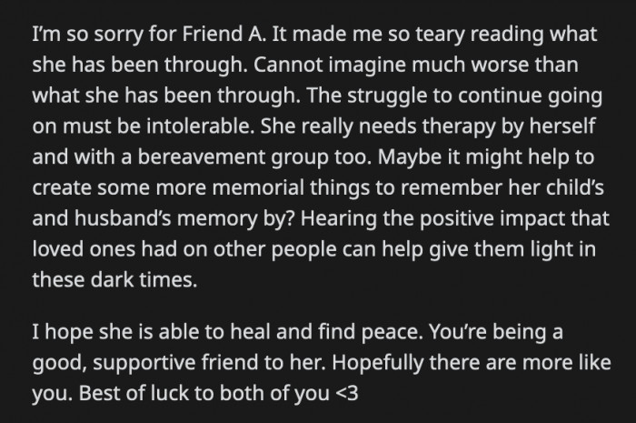 Anna went through a lot in a short amount of time. She will need a lot of help and a long time to deal with what happened.