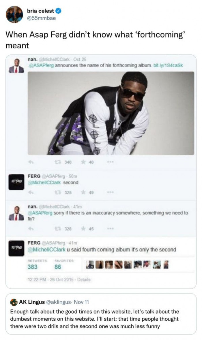 14. Not knowing what 