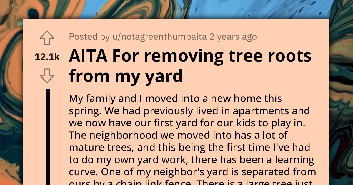 Redditor Gets Into Heated Confrontation With Their Neighbor For Destroying His Tree After It Caused An Accident In Their Yard