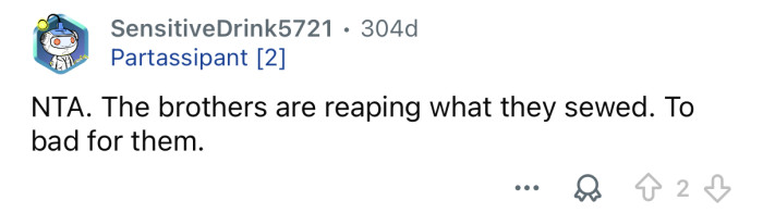 “Too bad for them.”