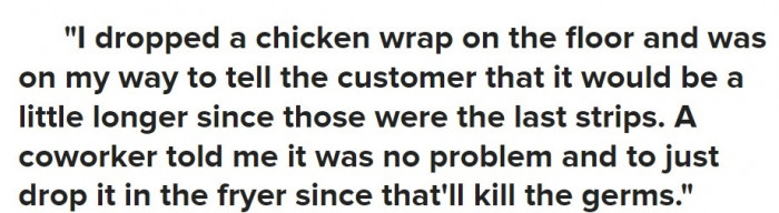 17. They know how dirty their floors are, and they just don't care