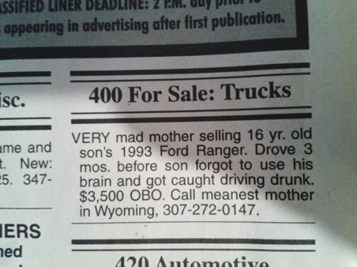 35. She may be the meanest mom in Wyoming, but what she did made a lot of sense.