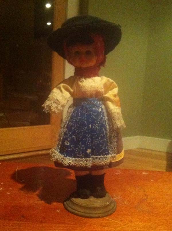 Of course, we had to show off some creepy dolls they found as well in there because you can't have a secret hidden space without some creepy dolls.