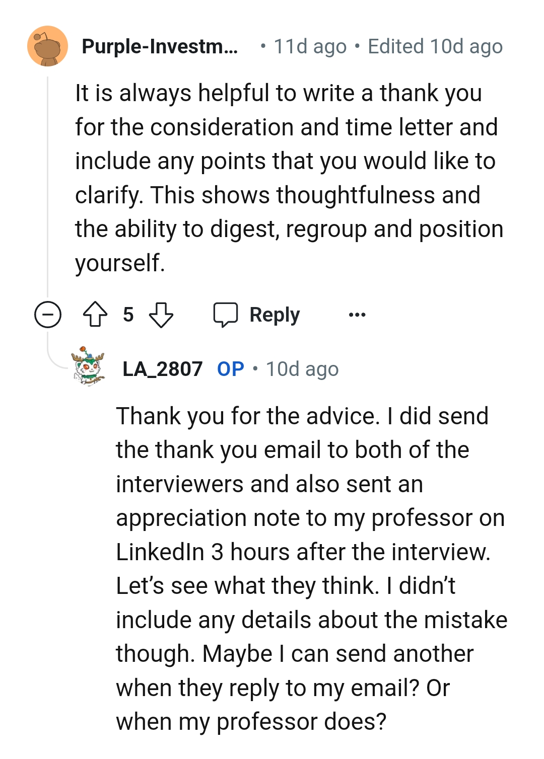 Writing a thank you letter for the consideration and time letter