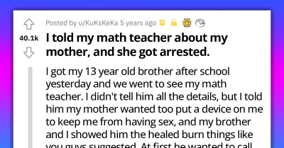 Boy Turns to Math Teacher for Help with His Abusive and Drug-Addicted Mother; It Gets Her Arrested