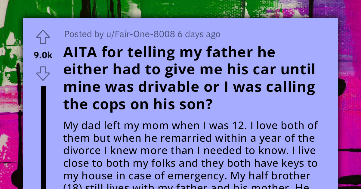 Man Discovers His Car Smells Terrible After A Trip, Gives His Dad Four Choices To Avoid Potential Police Involvement