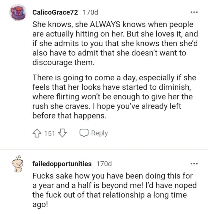 This Redditor hopes the OP has already left before it happens