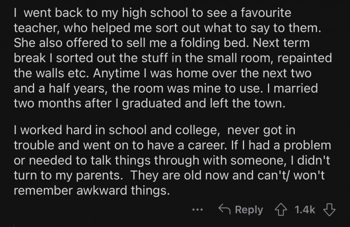 What the parents did can affect the relationship forever.