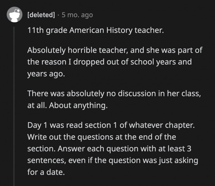12. Lazy teachers are a waste of time and money