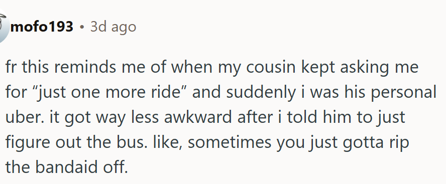 It always starts with 'just one ride, please.'