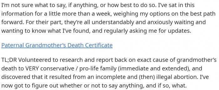 OP doesn't know what to do: