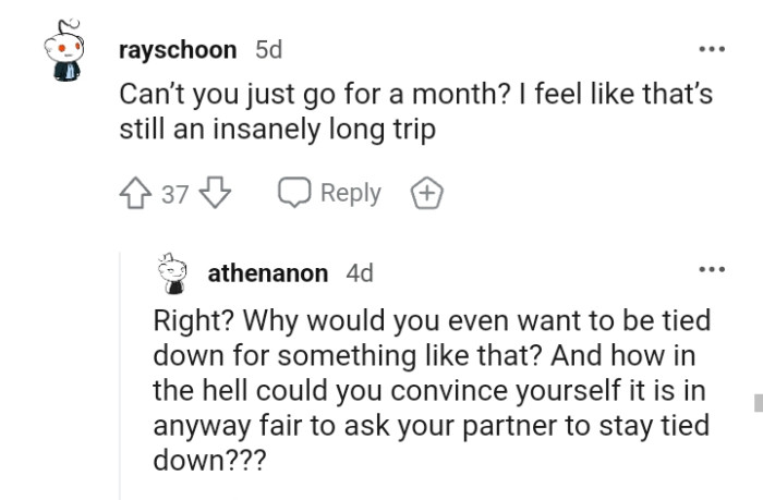 That is one insanely long trip