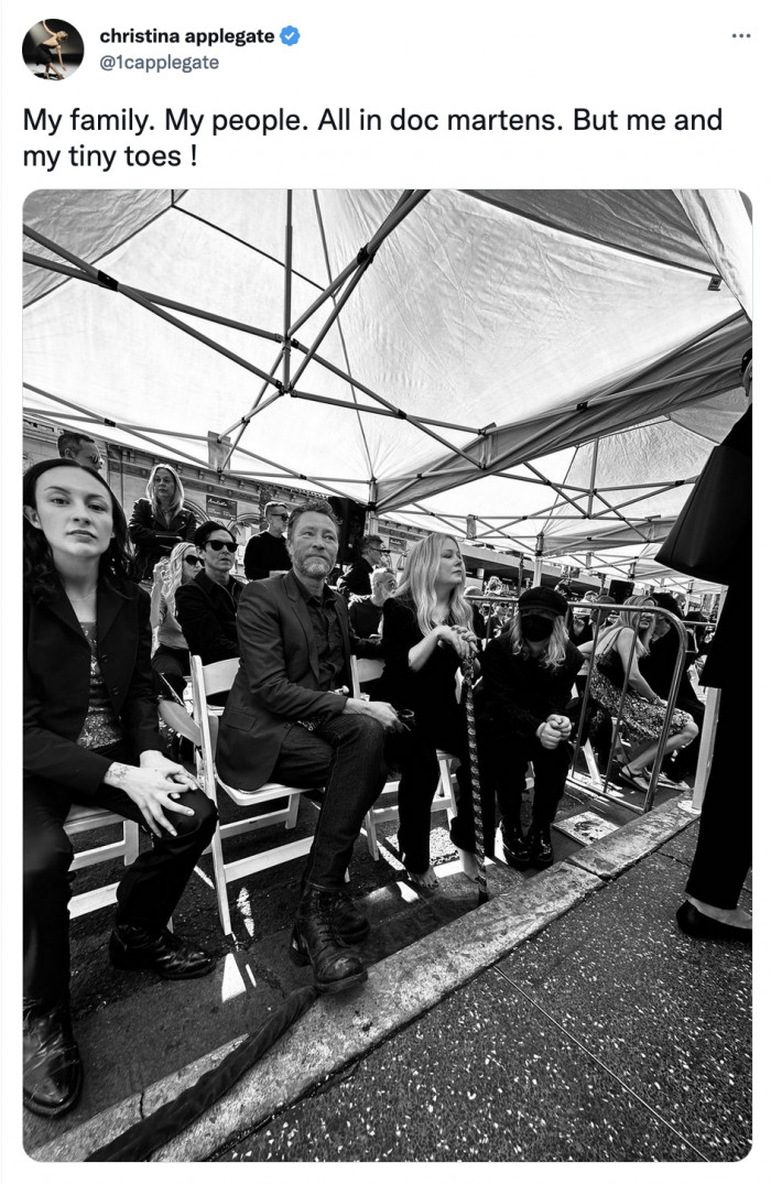 Christina lovingly refers to her friends as her family, her people, and her loves.