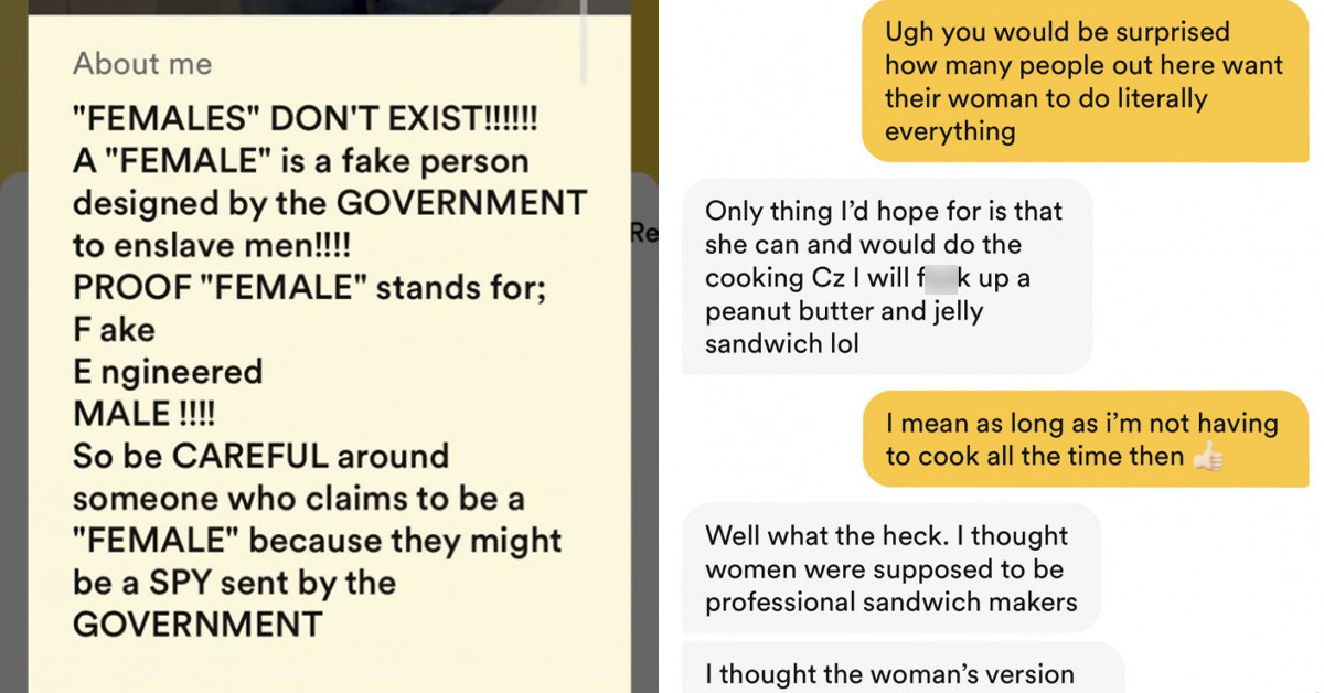 Toxic/Delusional People Who Decided To Bring Their Messed-Up, Twisted World To The Virtual Dating Sphere