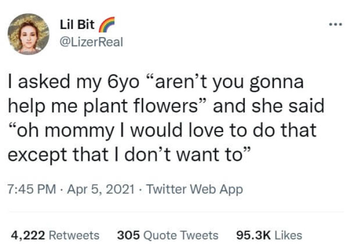 4. She is the real one