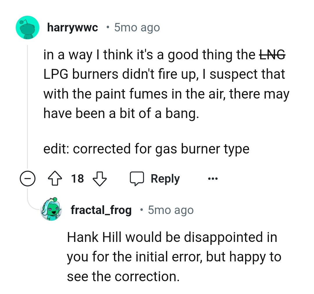 It's a good thing that burners didn't fire up