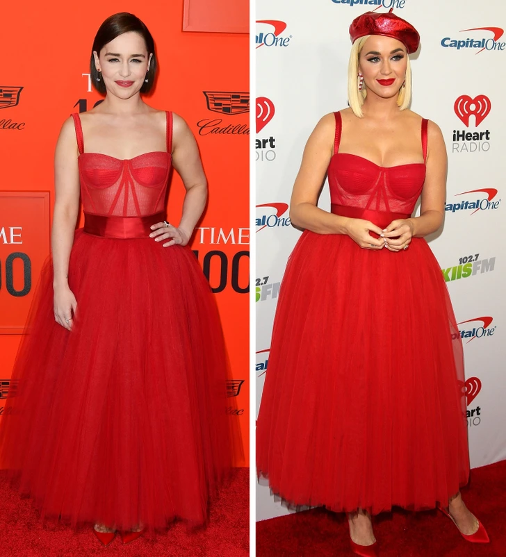 1. Emilia Clarke and Katy Perry