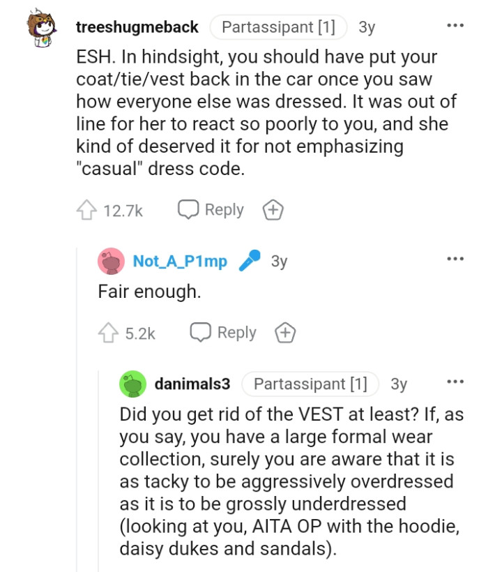 She kind of deserved it for not laying emphasis