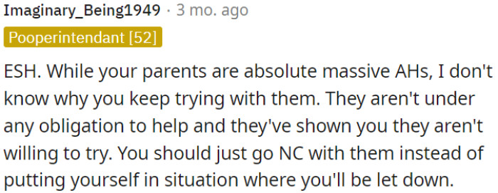 They have no obligation to assist OP, and their unwillingness to change is evident