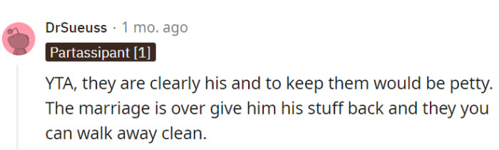 Walk away clean. That's it.