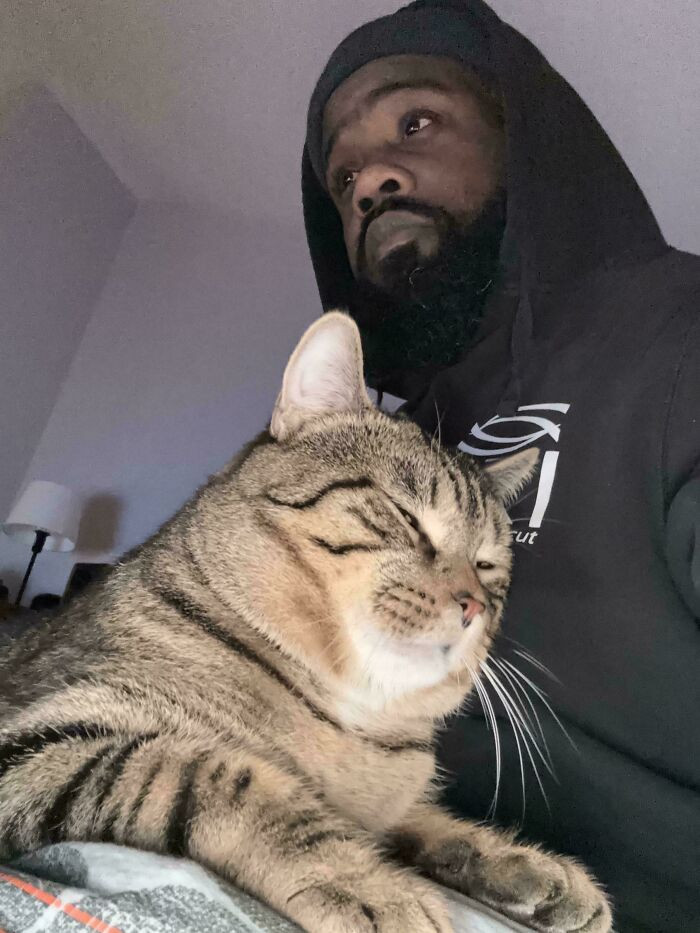"1.5 Years, First Time He Ever Jumped On My Lap."