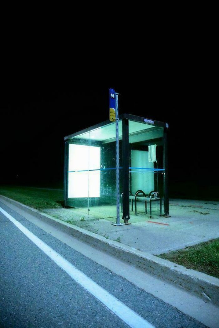 "A Stop For A Bus That Never Comes"