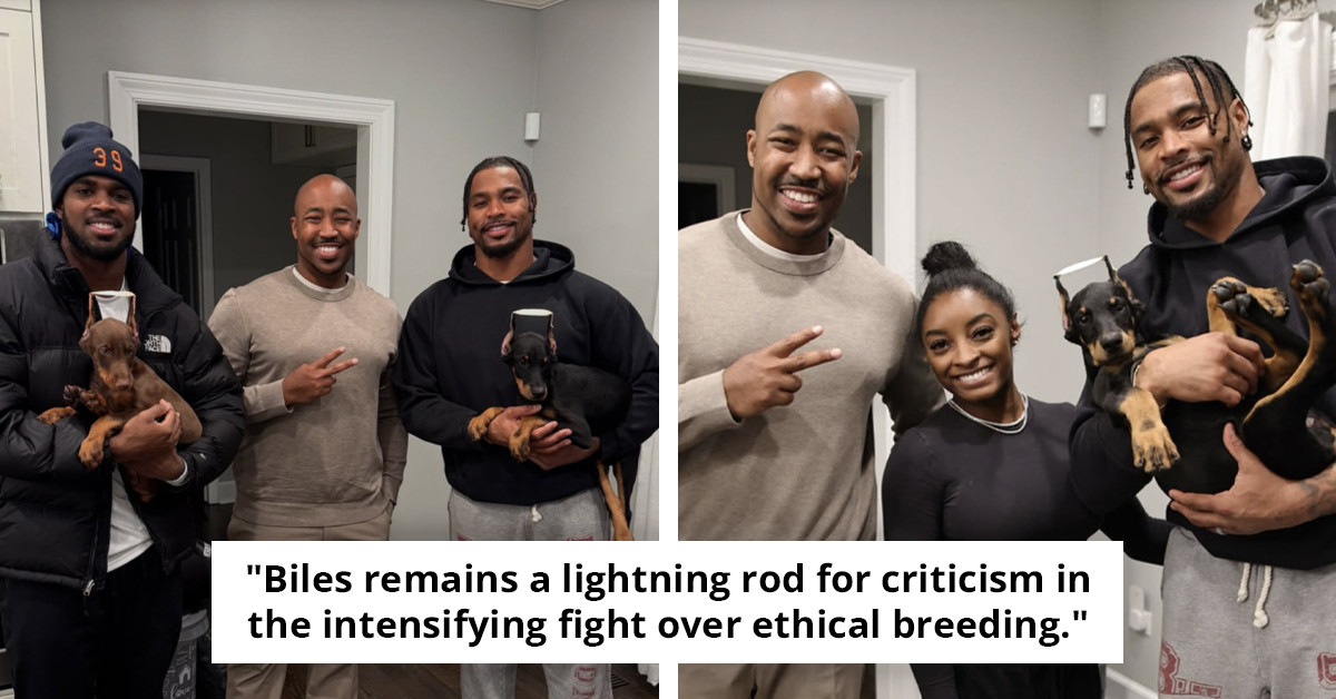 Simone Biles Faces Criticism Over Dog Acquisition Following Controversial Breeding Practice, Breeder's Response Revealed