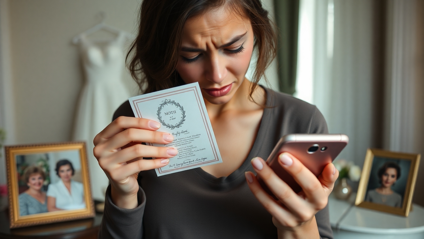 Uninvited Mom To Wedding After Inappropriate Comments - AITA