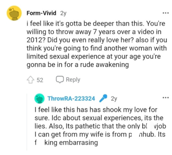 The OP is willing to throw away a seven-year relationship