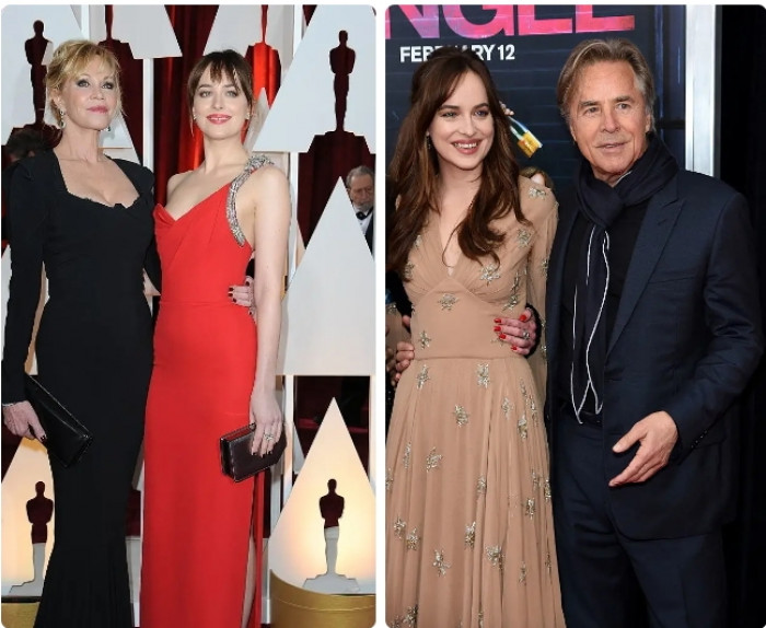 6. Dakota Johnson's mom is actor Melanie Griffith, and her father is actor Don Johnson.