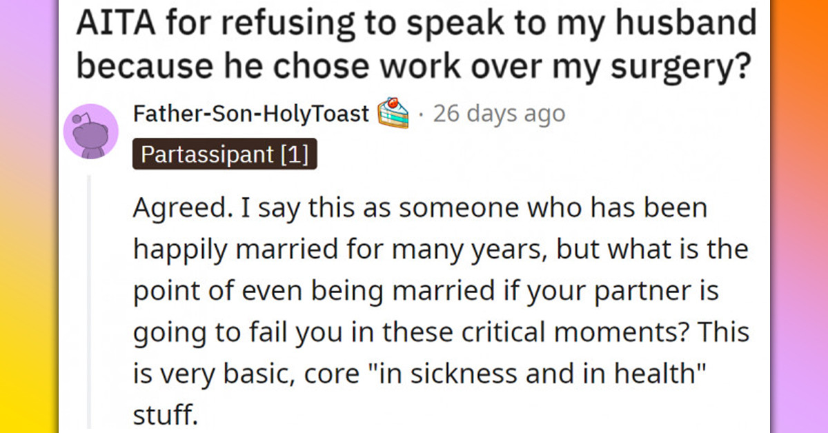 Bad Work-Life Choices Made Husband Betray His Wife for Work