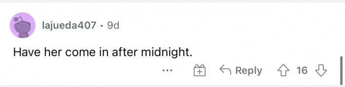 This is also a good option because then technically she would be of age, as long as the wedding lasts that long.