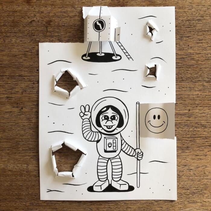 30. Star-crash holes. It's the peace sign for me.