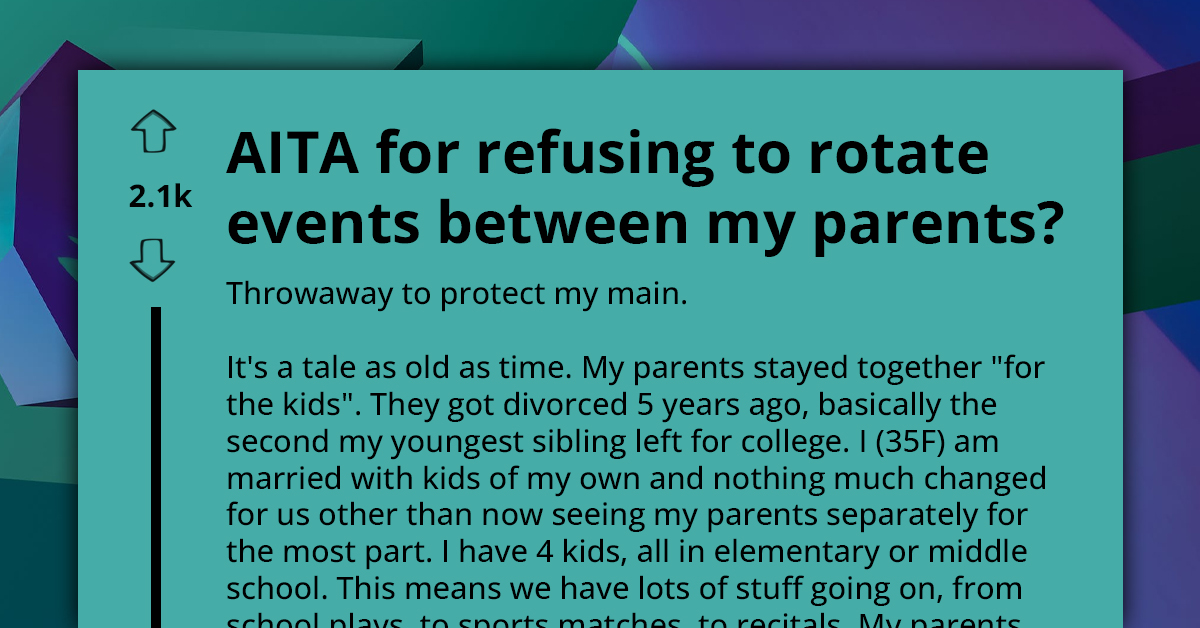 Woman Struggles With Her Divorced Parents' Clashing Expectations For Grandchildren's Activities