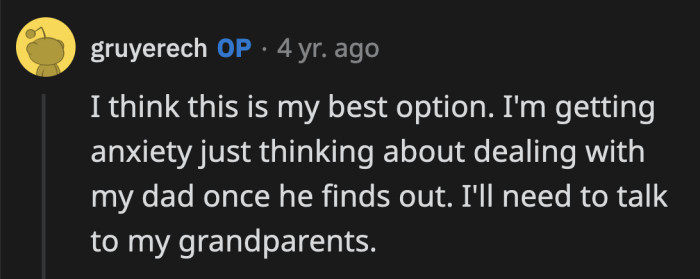 Then there is no question; OP has to talk to their grandparents before it's too late.