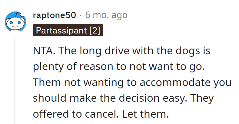 Let them cancel, OP!