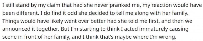 OP is not sure if he is right