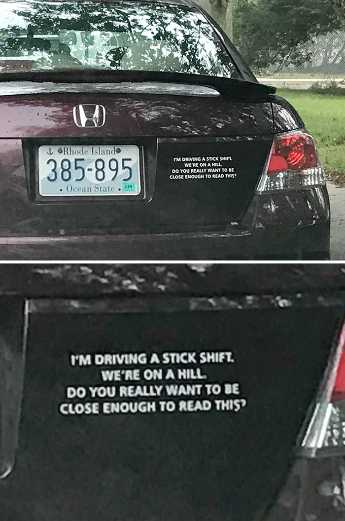 47. This Bumper Sticker On My Campus